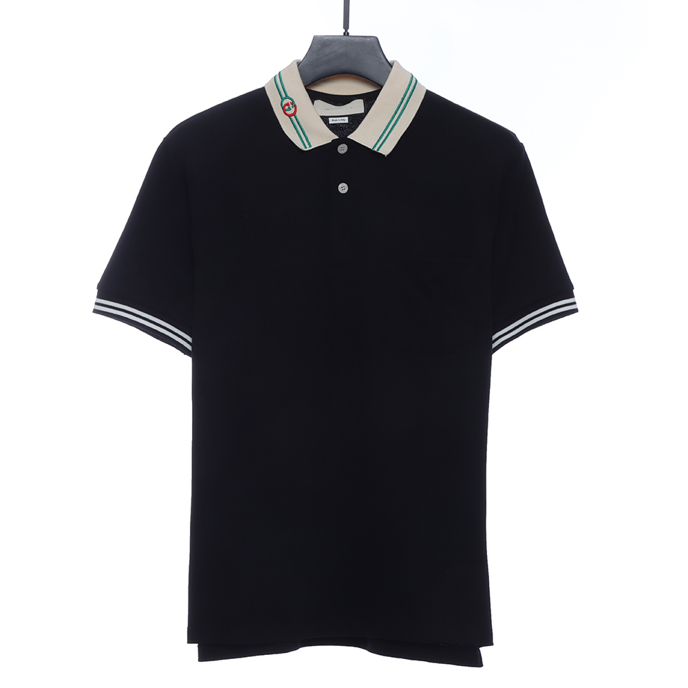 Gucci Interlocking Double G Piqu Polo Short Sleeve Gucci