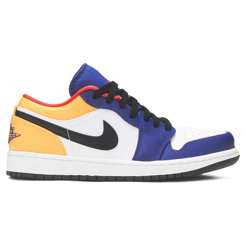 AIR JORDAN 1 LOW 'WHITE DEEP ROYAL BLUE'