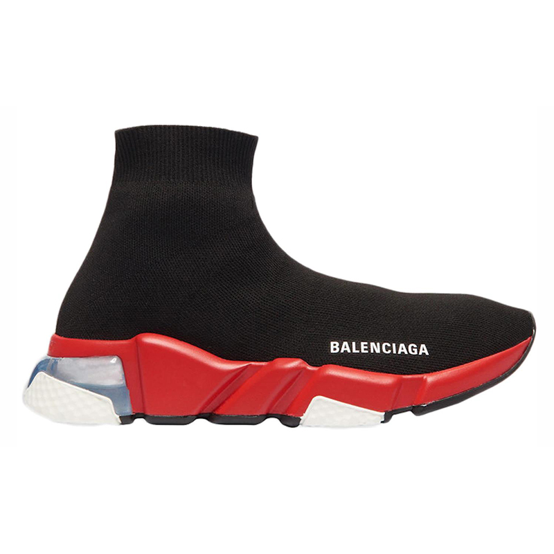 Balenciaga Speed Clear Sole Trainer ''Black Red''