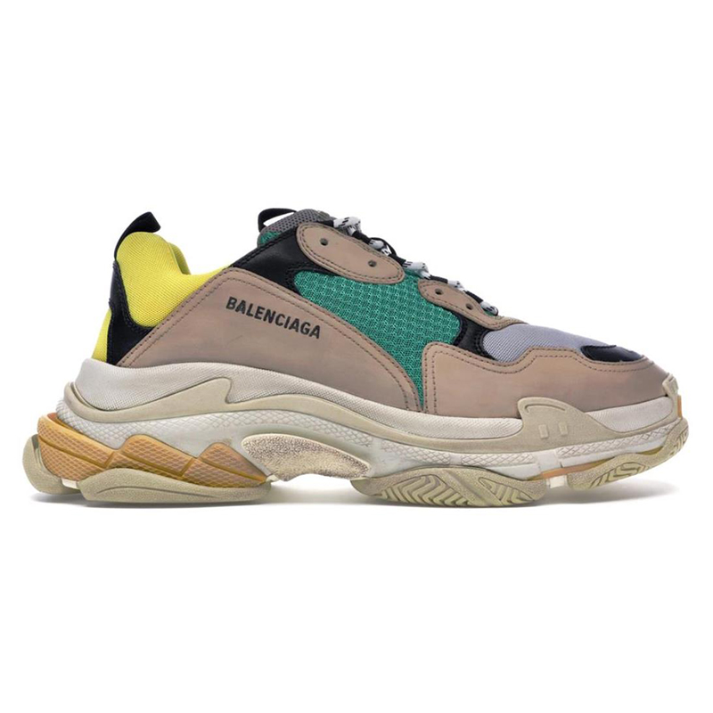 BALENCIAGA TRIPLE S ''BEIGE GREEN YELLOW''