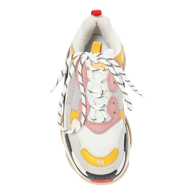 BALENCIAGA TRIPLE S 'CREAM YELLOW RED'