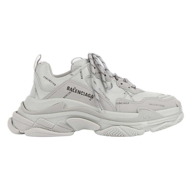 BALENCIAGA TRIPLE S ''ALLOVER LOGO - GREY''