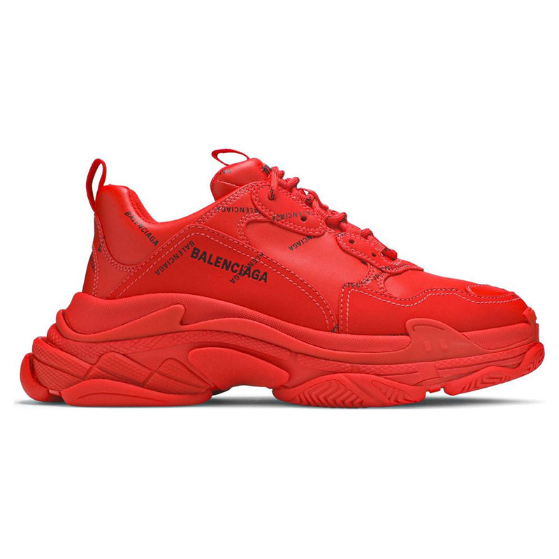 BALENCIAGA TRIPLE S  ''ALLOVER LOGO - RED''