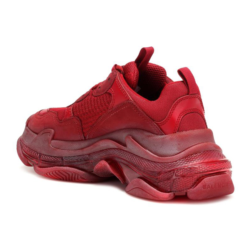 BALENCIAGA TRIPLE S 'CLEAR SOLE RED'