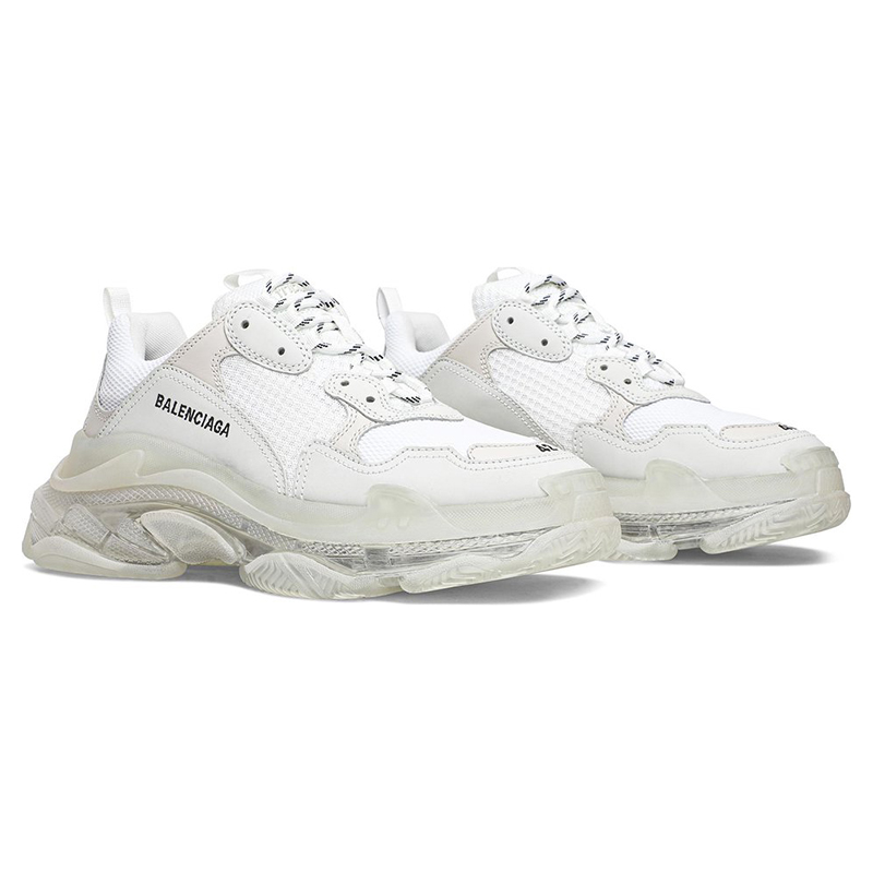 BALENCIAGA TRIPLE S ''CLEAR SOLE - WHITE''