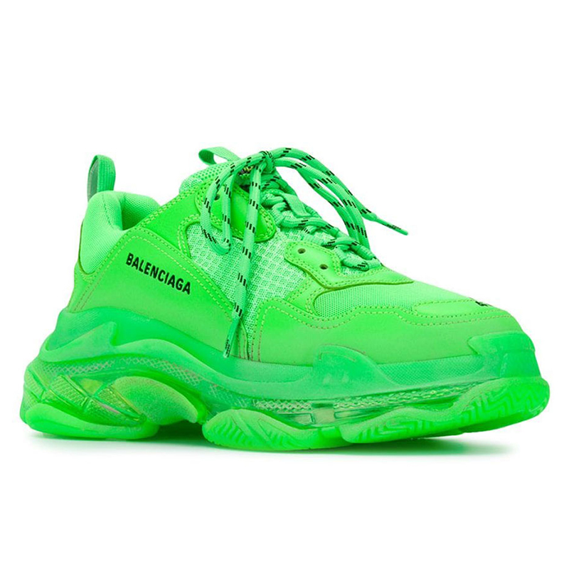 BALENCIAGA TRIPLE S ''CLEAR SOLE GREEN''