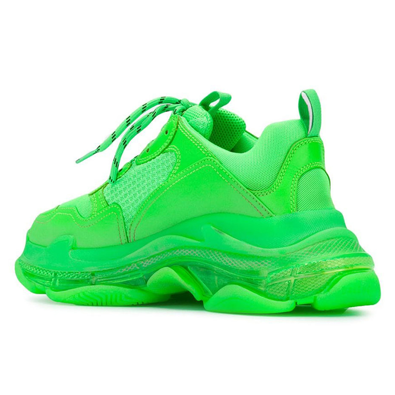 BALENCIAGA TRIPLE S 'CLEAR SOLE GREEN'