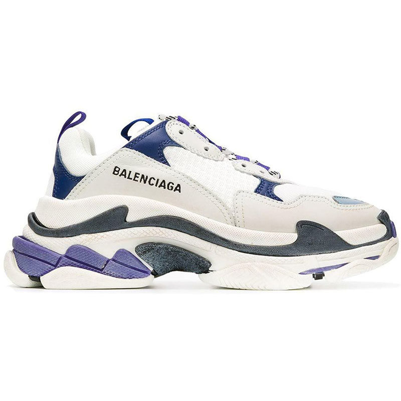 BALENCIAGA TRIPLE S ''WHITE NAVY PURPLE''