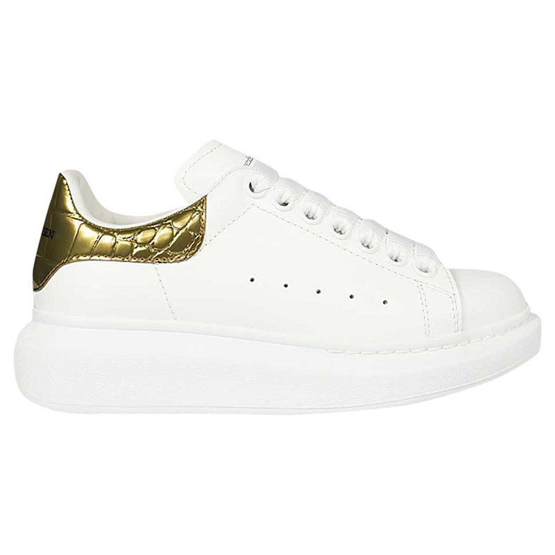 Alexander McQueen Oversized Sneaker ''Gold Crocodile''