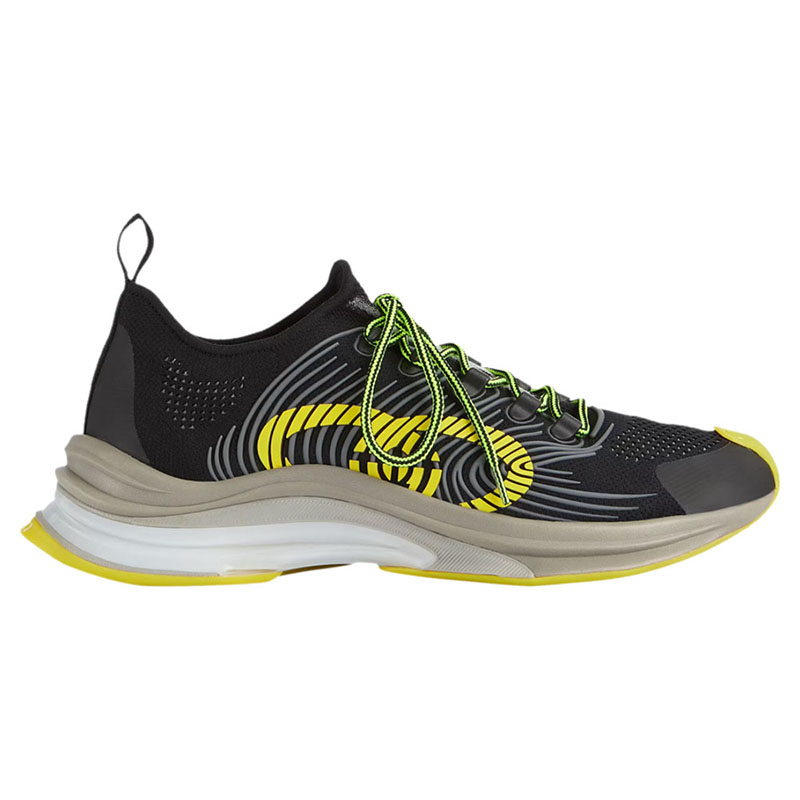 Gucci Run Sneaker ''Black Yellow''
