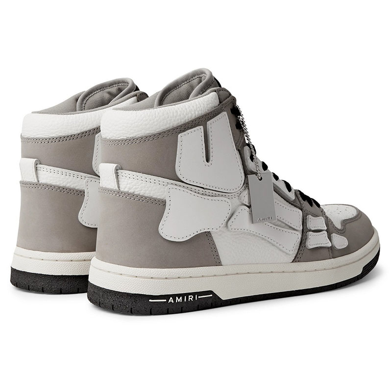 AMIRI SKELETON TOP SNEAKER GRAY & WHITE