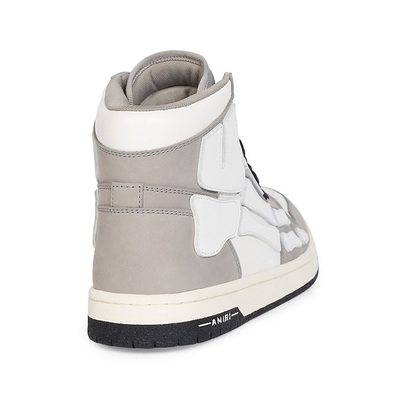 AMIRI SKELETON TOP SNEAKER GRAY & WHITE