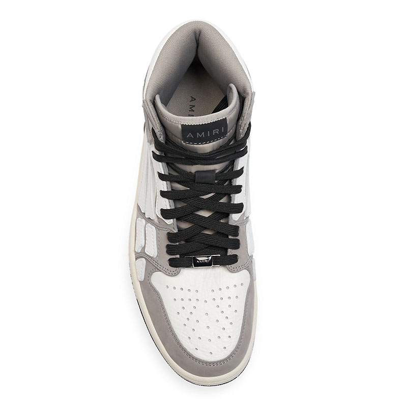 AMIRI SKELETON TOP SNEAKER GRAY & WHITE