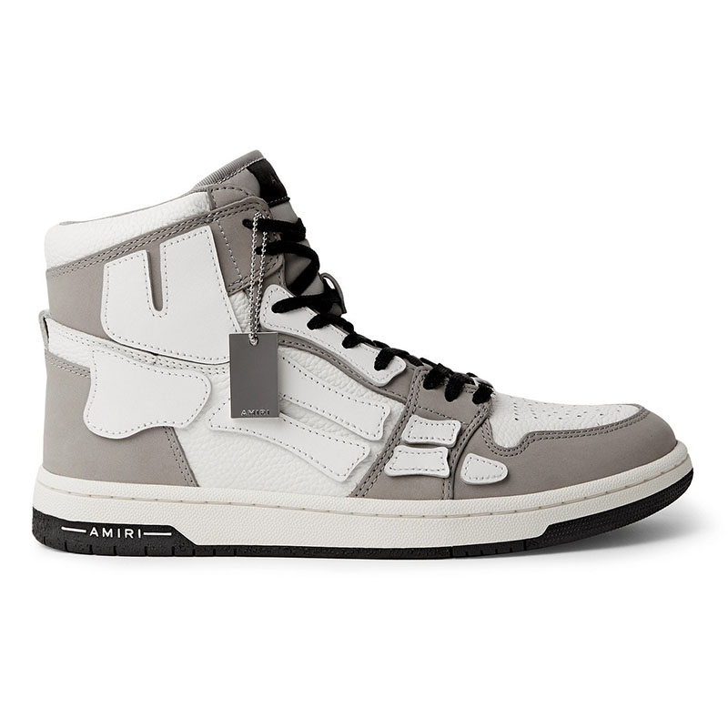 AMIRI SKELETON TOP SNEAKER GRAY & WHITE