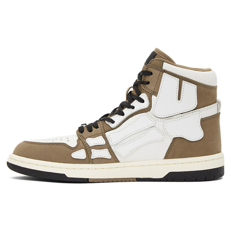 AMIRI SKELETON TOP SNEAKER TAN & WHITE