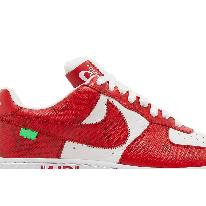 Louis Vuitton x Air Force 1 Low ''White Comet Red''