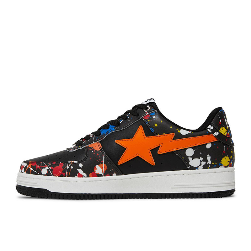 Bapesta Low ''Paint Splatter - Black''
