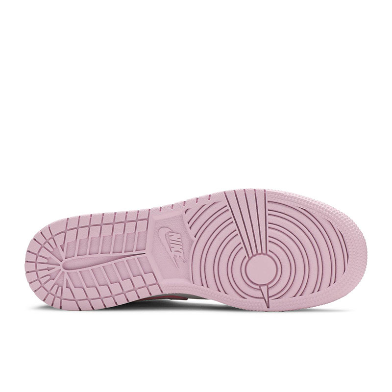 AIR JORDAN 1 MID GS 'WHITE LIGHT ARCTIC PINK'