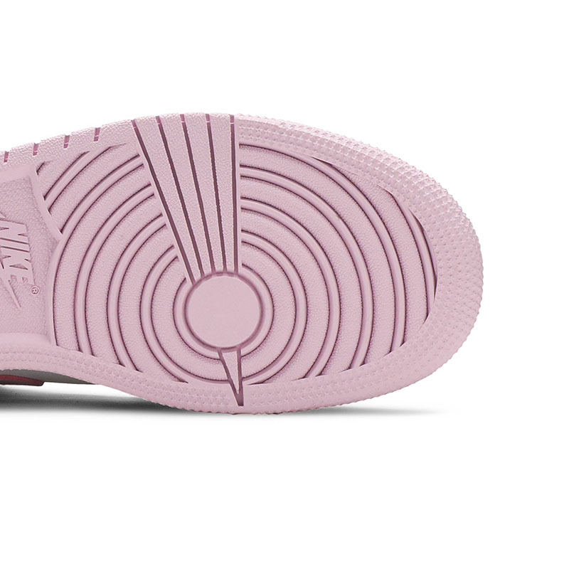 AIR JORDAN 1 MID GS 'WHITE LIGHT ARCTIC PINK'