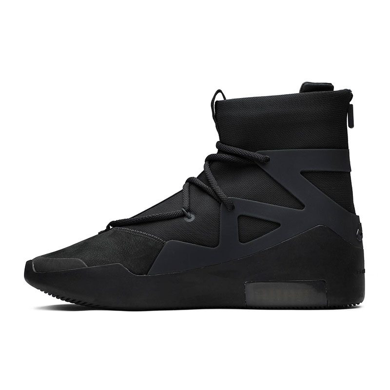 Air Fear of God 1 'Triple Black'(NUDE SHOES WITHOUT SPECIAL SHOE BOX)