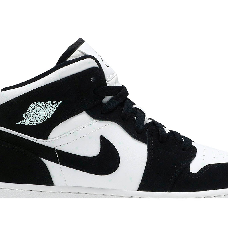 AIR JORDAN 1 MID SE GS ''GLOW IN THE DARK PANDA''