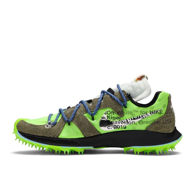 Off-White x Air Zoom Terra Kiger 5 'Athlete in Progress - Electric Green'