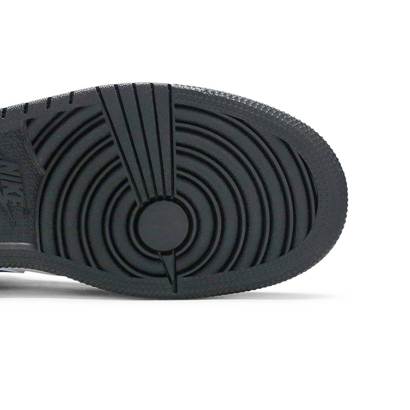 AIR JORDAN 1 MID GS ''BLACK RACER BLUE''