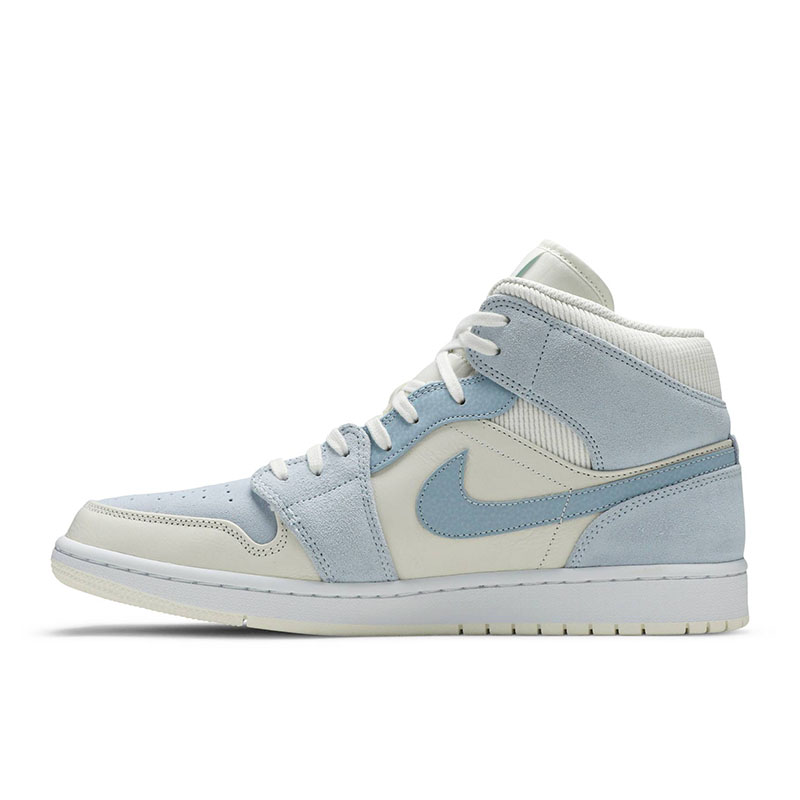 AIR JORDAN 1 MID SE ''SAIL LIGHT BLUE''