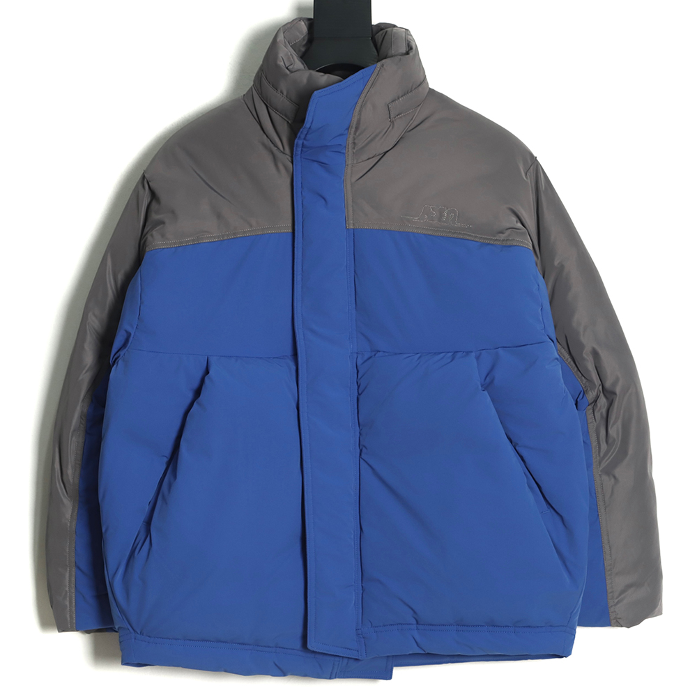 ADER 22Fw Contrast color asymmetric down jacket