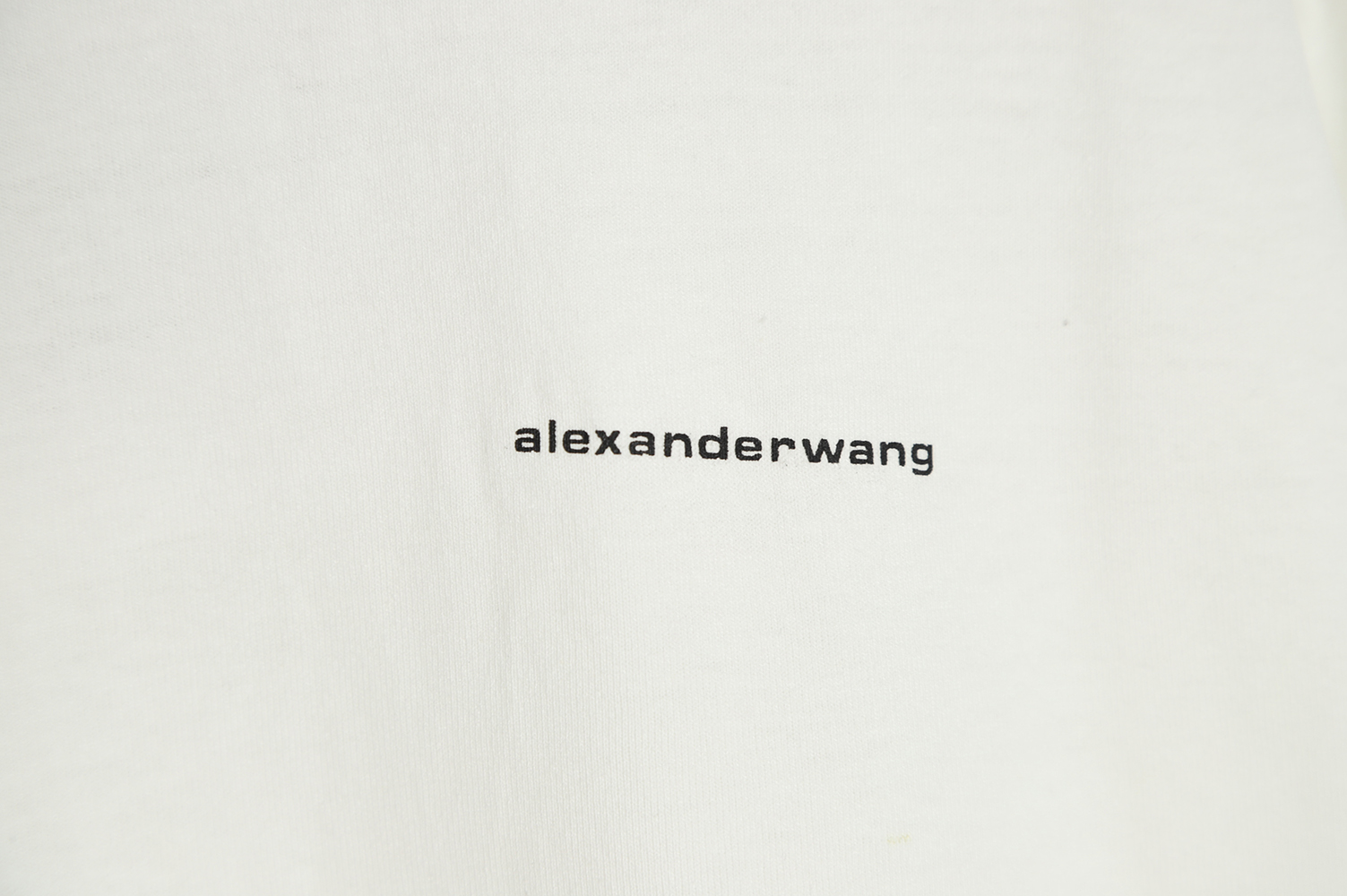 Alexander Wang 22ss small letter print long-sleeved T-shirt