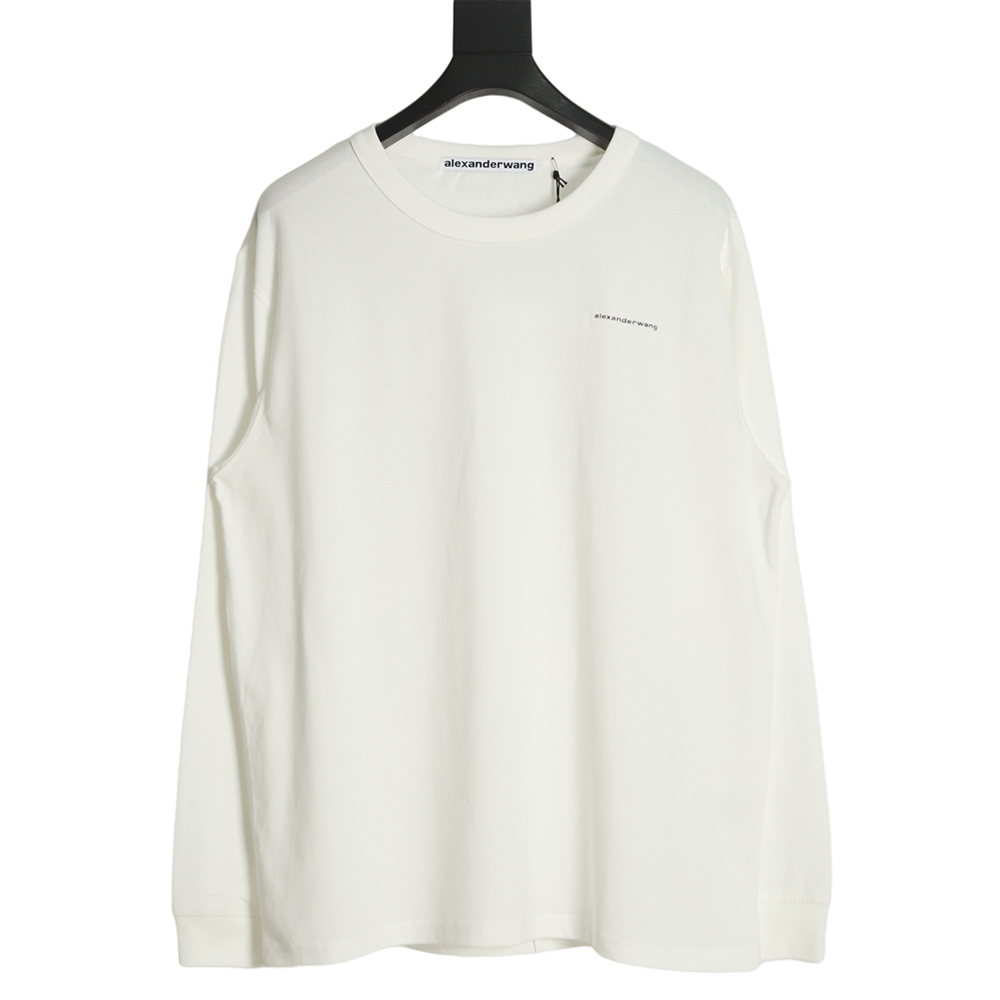 Alexander Wang 22ss small letter print long-sleeved T-shirt