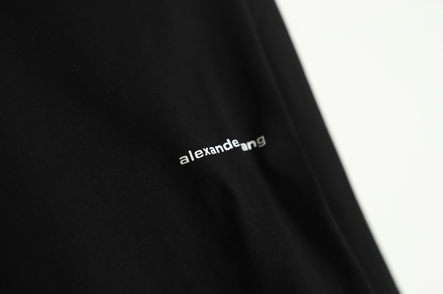 Alexander Wang 22ss small letter print long-sleeved T-shirt TSK2