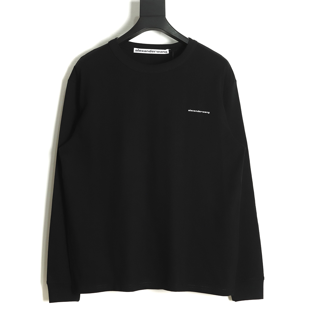 Alexander Wang 22ss small letter print long-sleeved T-shirt TSK2
