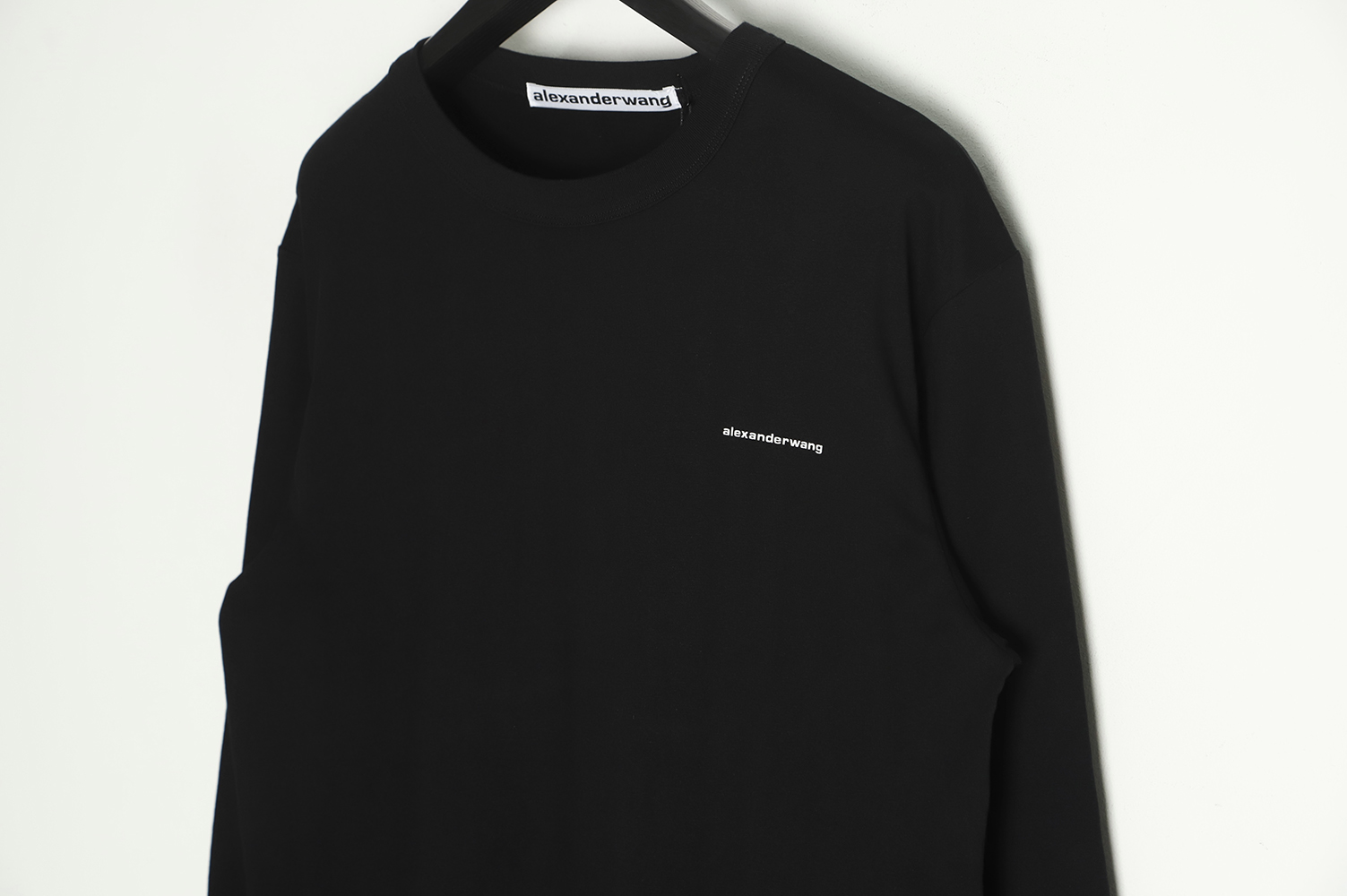 Alexander Wang 22ss small letter print long-sleeved T-shirt TSK2