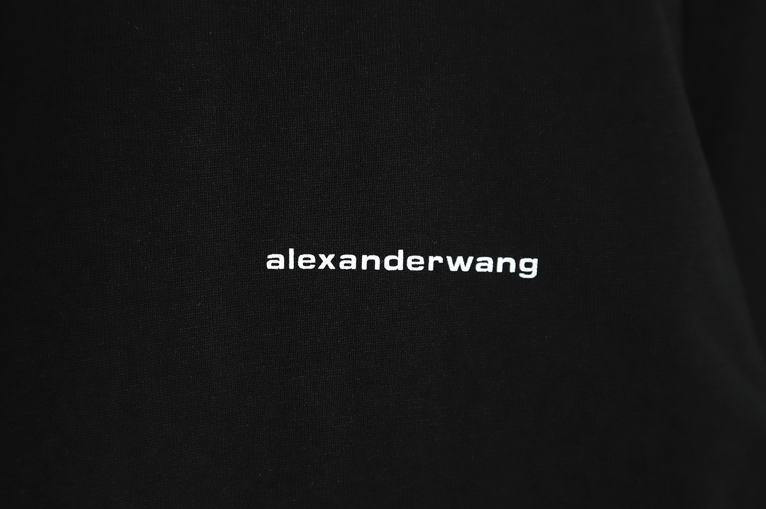 Alexander Wang 22ss small letter print long-sleeved T-shirt TSK2
