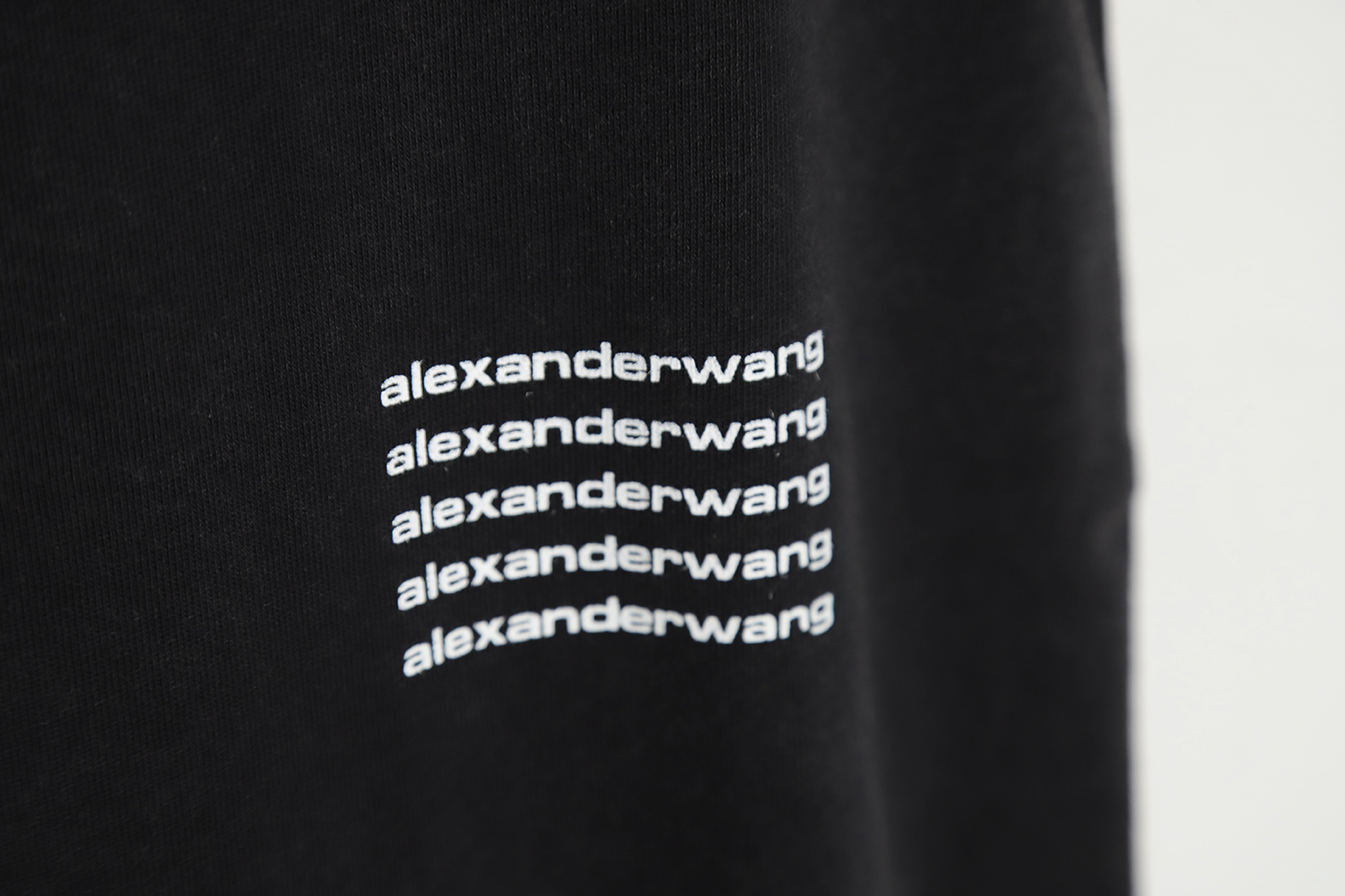 Alexander Wang 23SS washed small letter print T-Shirt