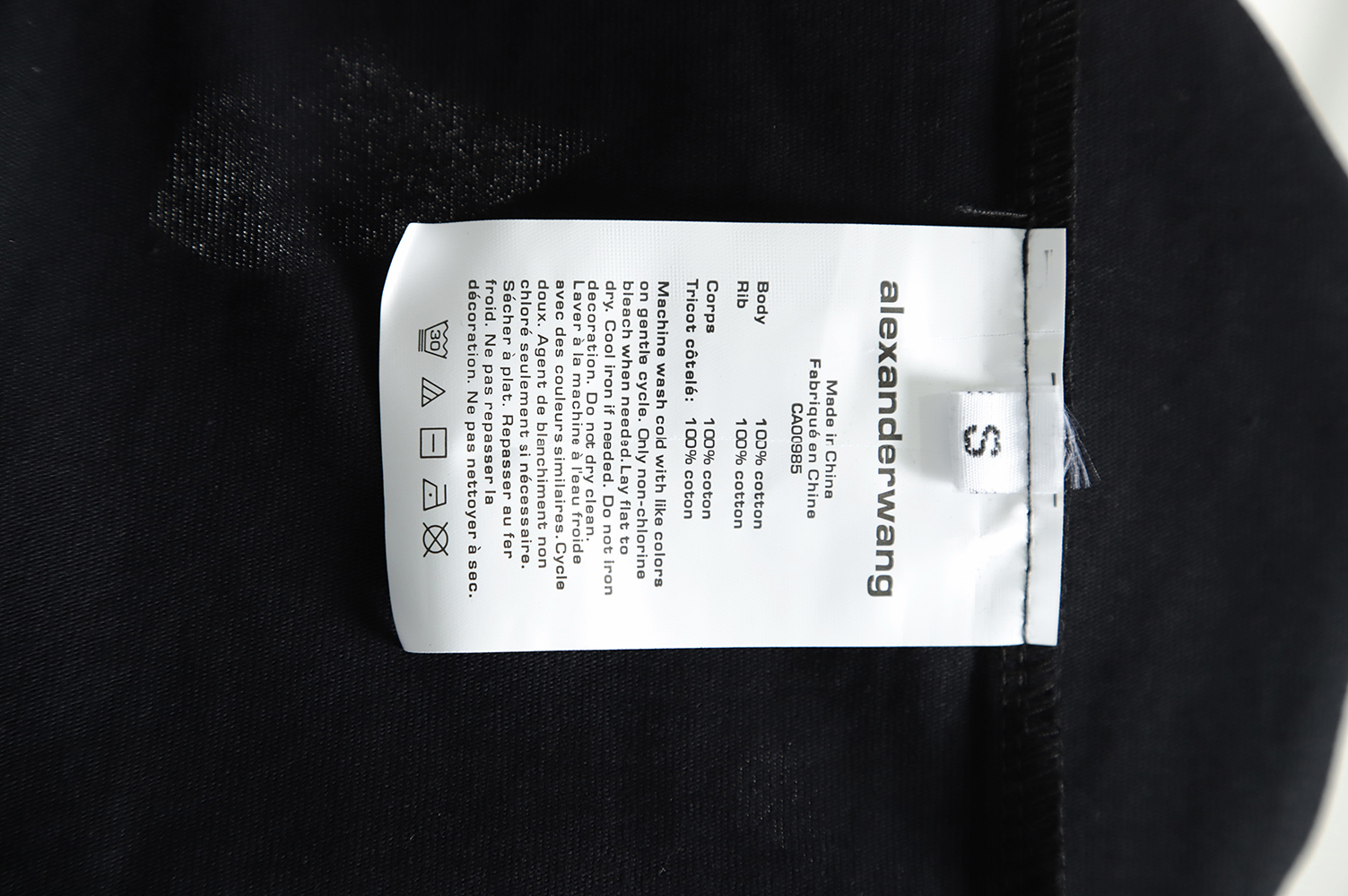 Alexander Wang bullet screen letter print T-Shirt TSK1