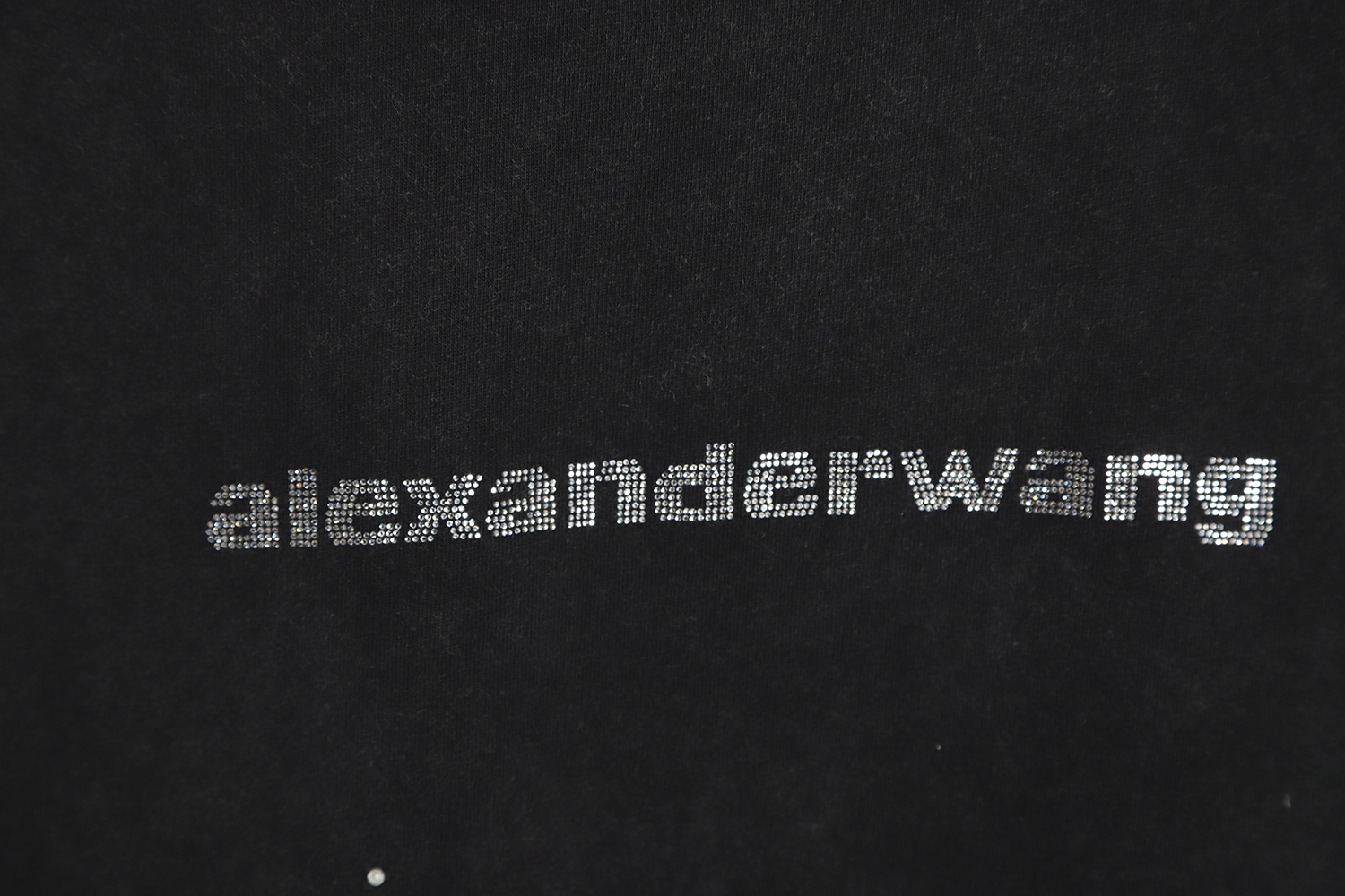 Alexander Wang 23SS Rhinestone Washed T-Shirt