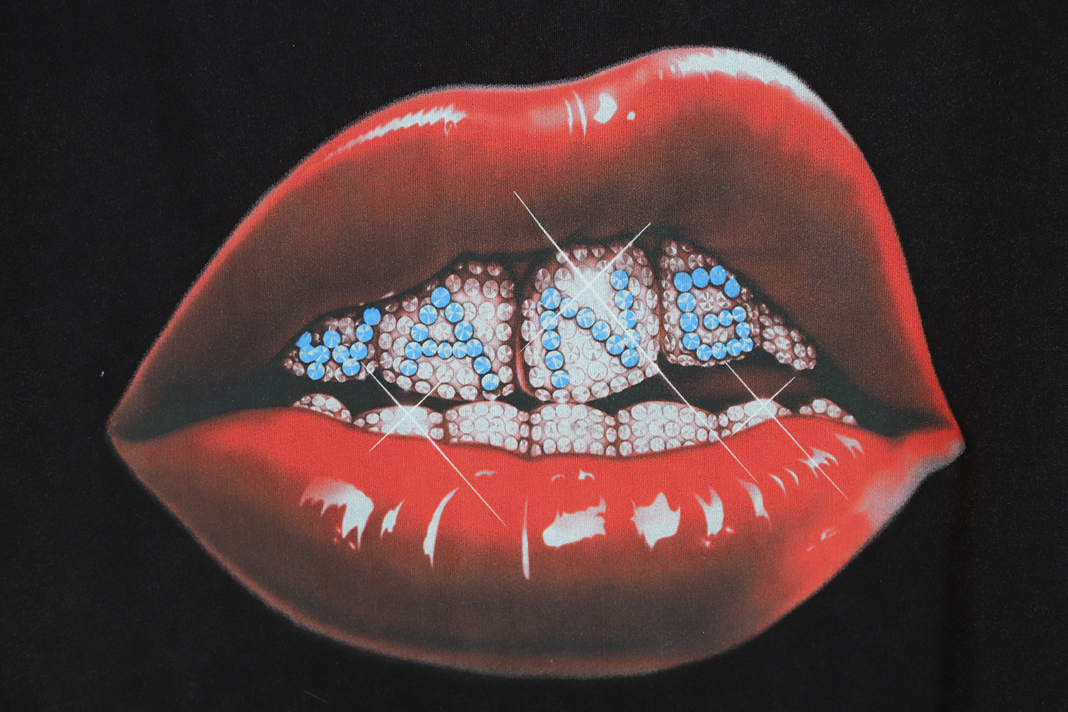 Alexander Wang 23SS Rhinestone Washed T-Shirt