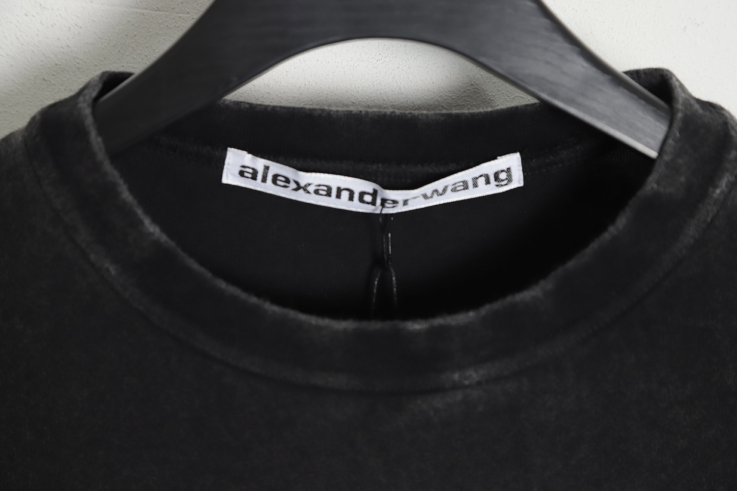 Alexander Wang 23SS Rhinestone Washed T-Shirt