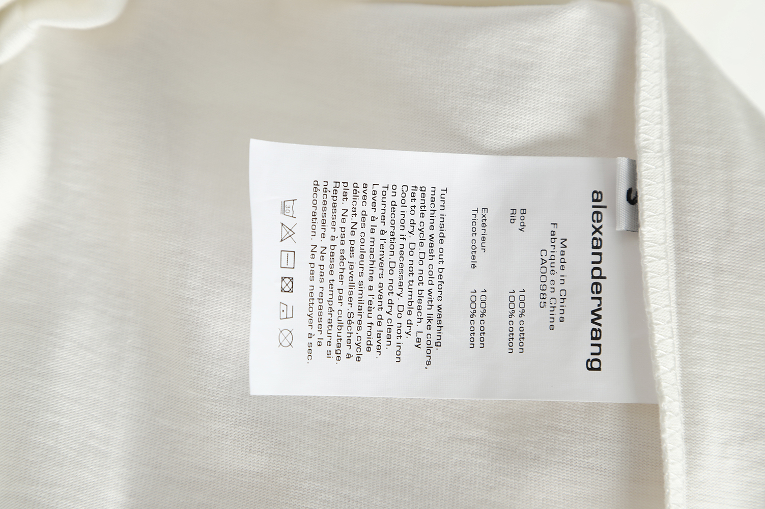 Alexander Wang Twisted Letters Short Sleeve