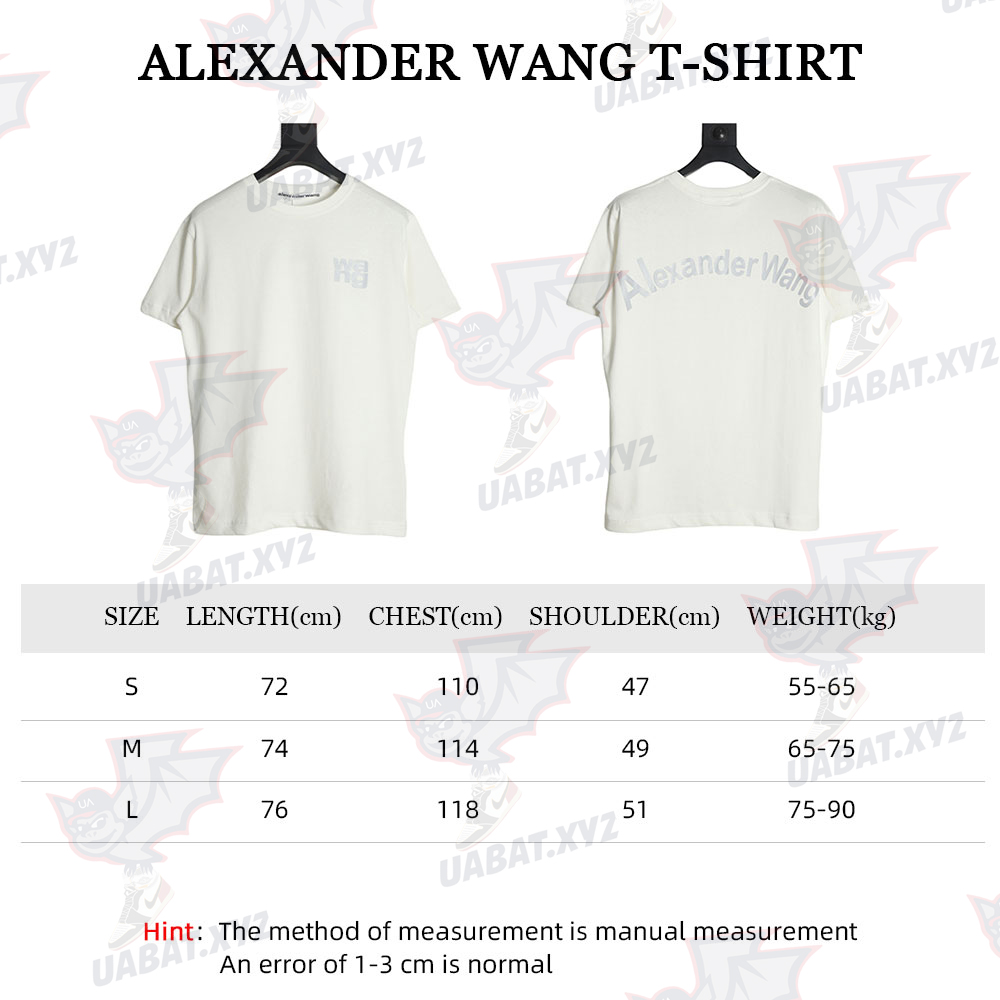 Alexander Wang reflective letter print T-Shirt