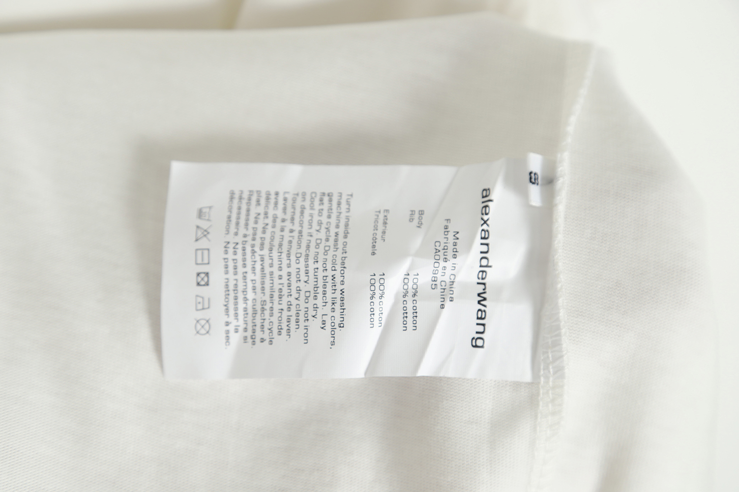Alexander Wang reflective letter print T-Shirt