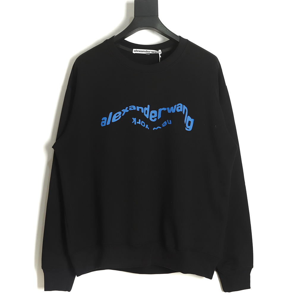 Alexander Wang 22FW Twisted Letters Crewneck Sweatshirt TSK1