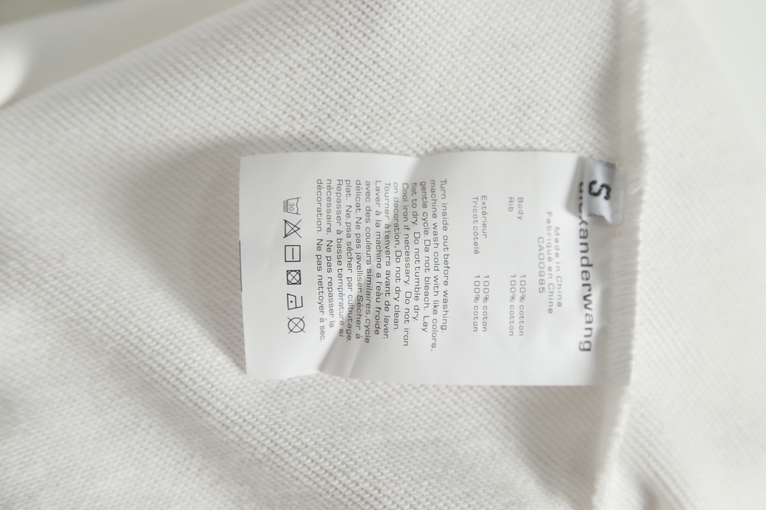 Alexander Wang 22FW Colorful Alphabet Crew Neck Sweatshirt