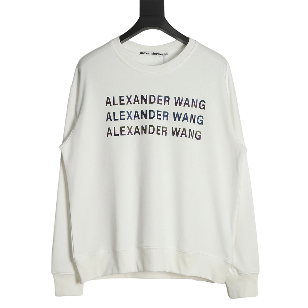 Alexander Wang 22FW Colorful Alphabet Crew Neck Sweatshirt