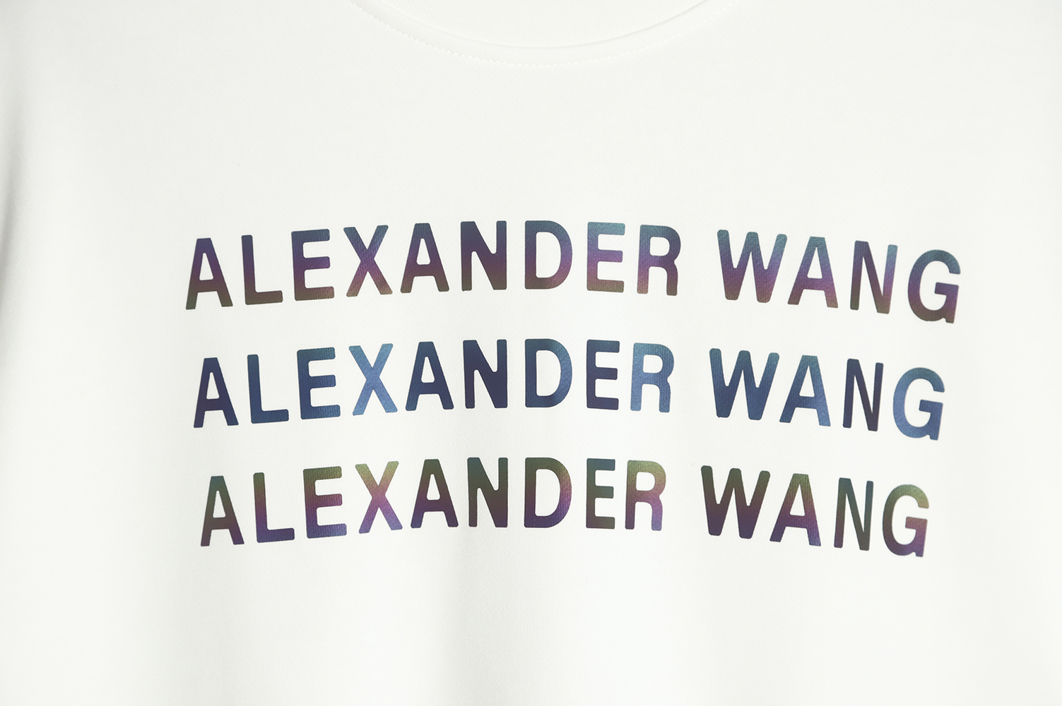 Alexander Wang 22FW Colorful Alphabet Crew Neck Sweatshirt