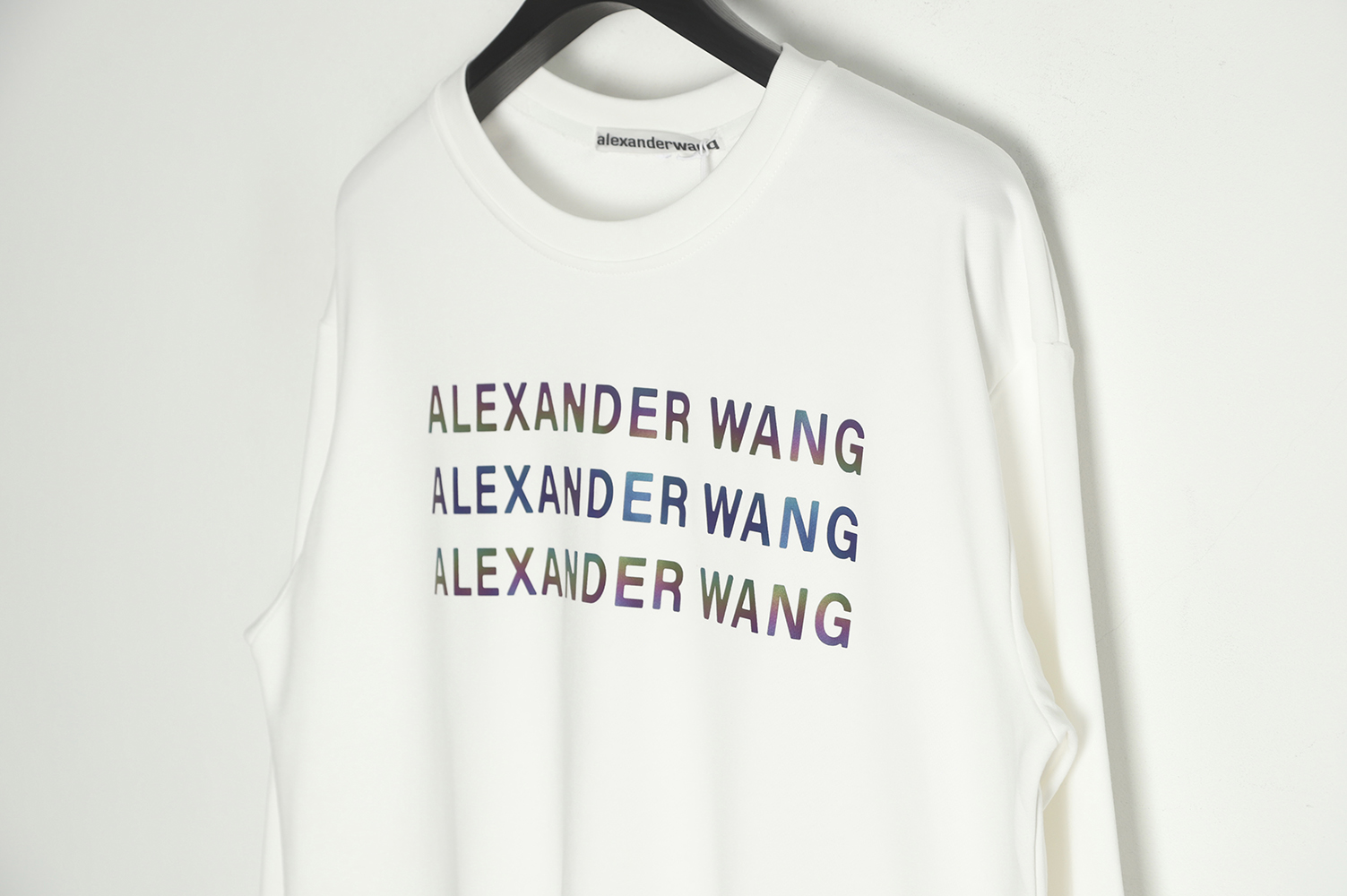 Alexander Wang 22FW Colorful Alphabet Crew Neck Sweatshirt