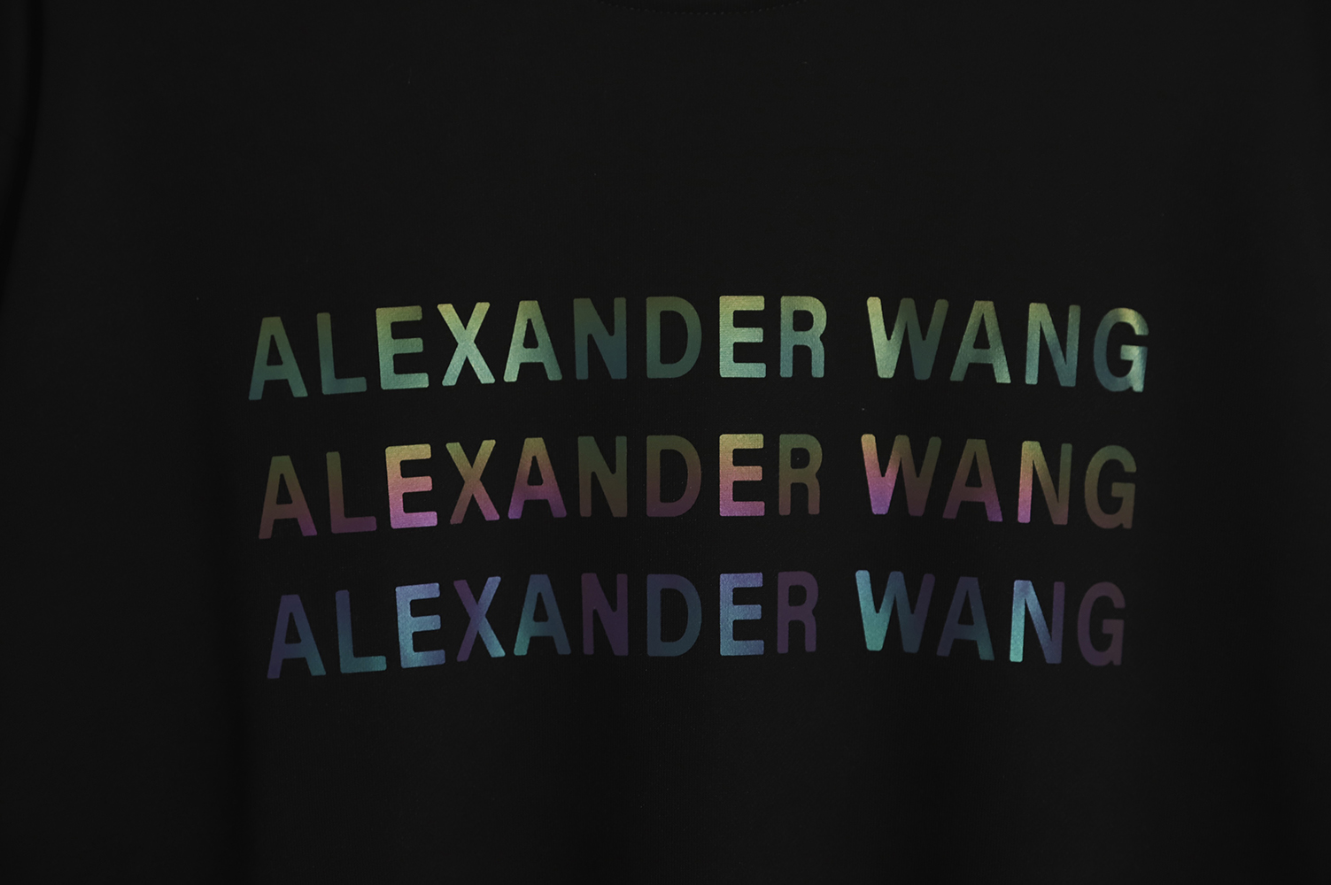 Alexander Wang 22FW Colorful Alphabet Crew Neck Sweatshirt TSK1