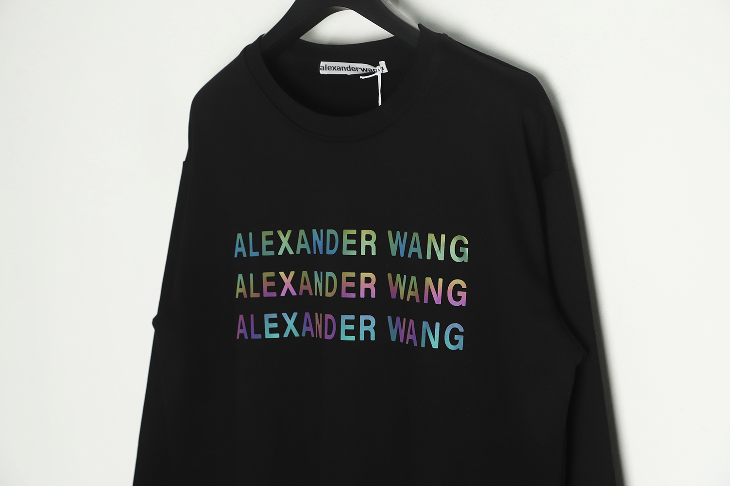 Alexander Wang 22FW Colorful Alphabet Crew Neck Sweatshirt TSK1